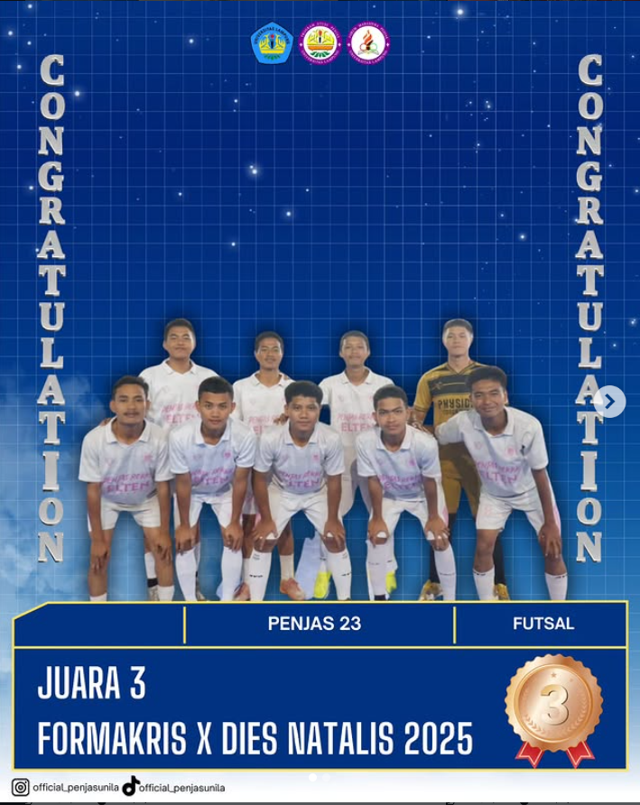 Foto prestasi Futsal formakris X Dies natalis 2025